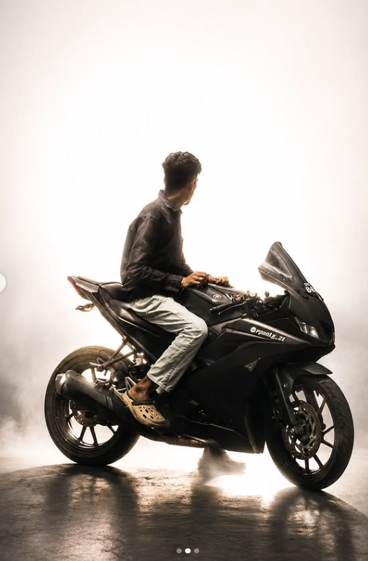 Ultra-Realistic White Studio Portrait with Cinematic Rim Lighting Original