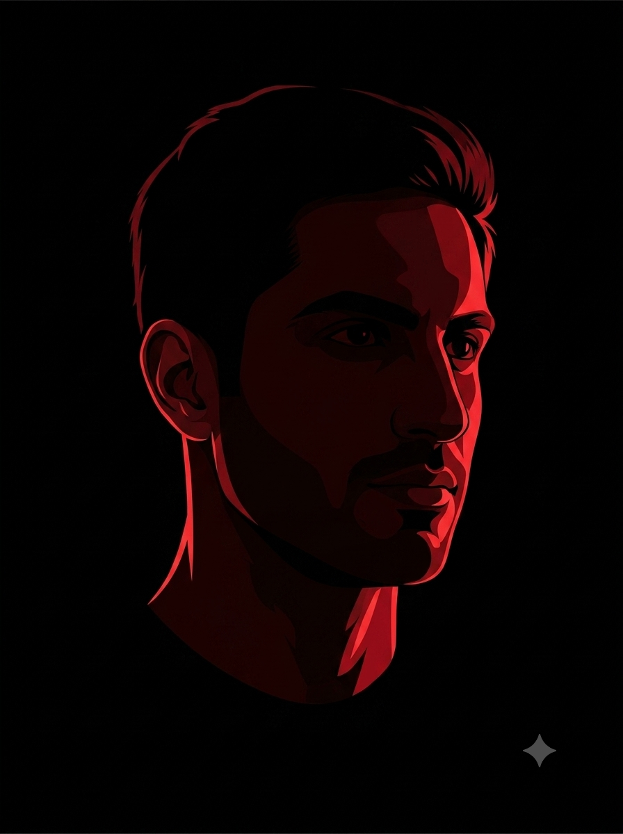 Ultra-Clean Neo-Noir Vector Portrait AI Prompt | Accurate Face Preservation Original