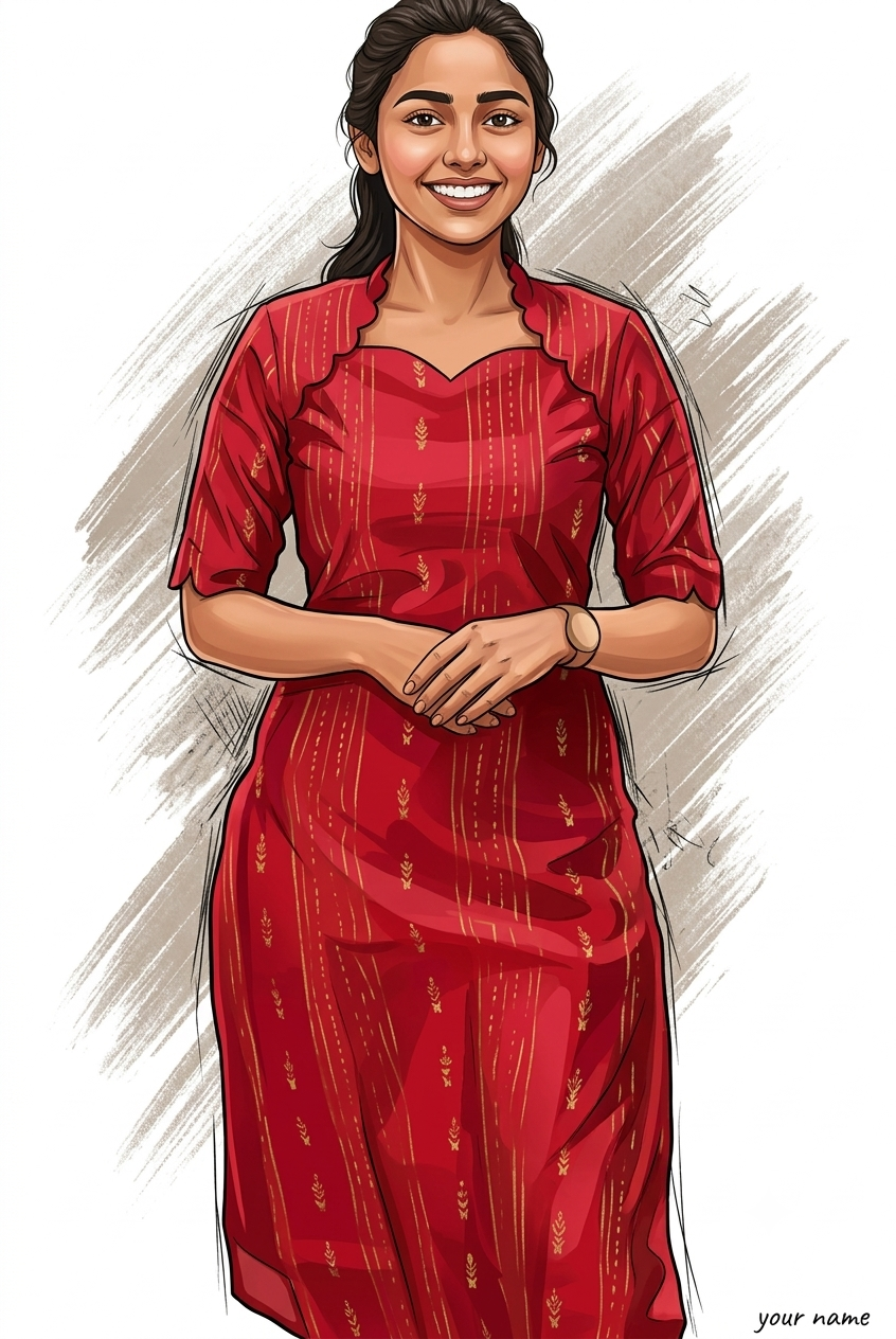 Hyper-Realistic Cartoon Vector Portrait with Exact Face Match AI Prompt Original