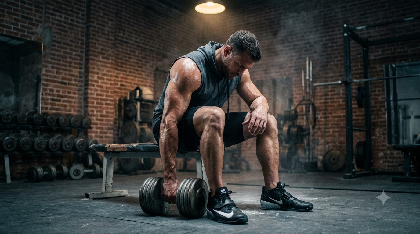 Hyper-Realistic Cinematic Gym Bench Workout AI Image Prompt (8K) Original