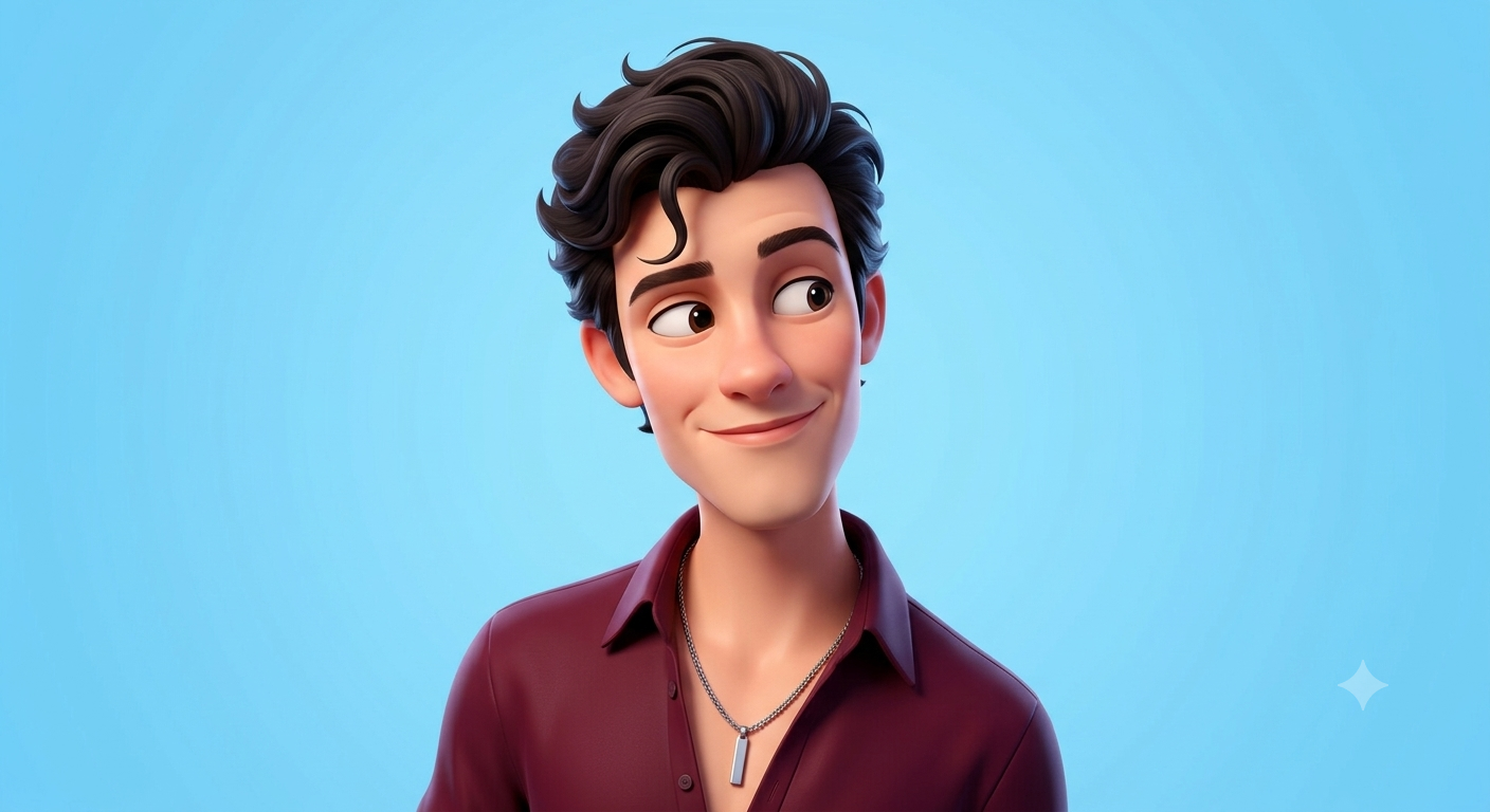 3D Pixar-Style Cartoon Caricature Portrait AI Image Prompt Original
