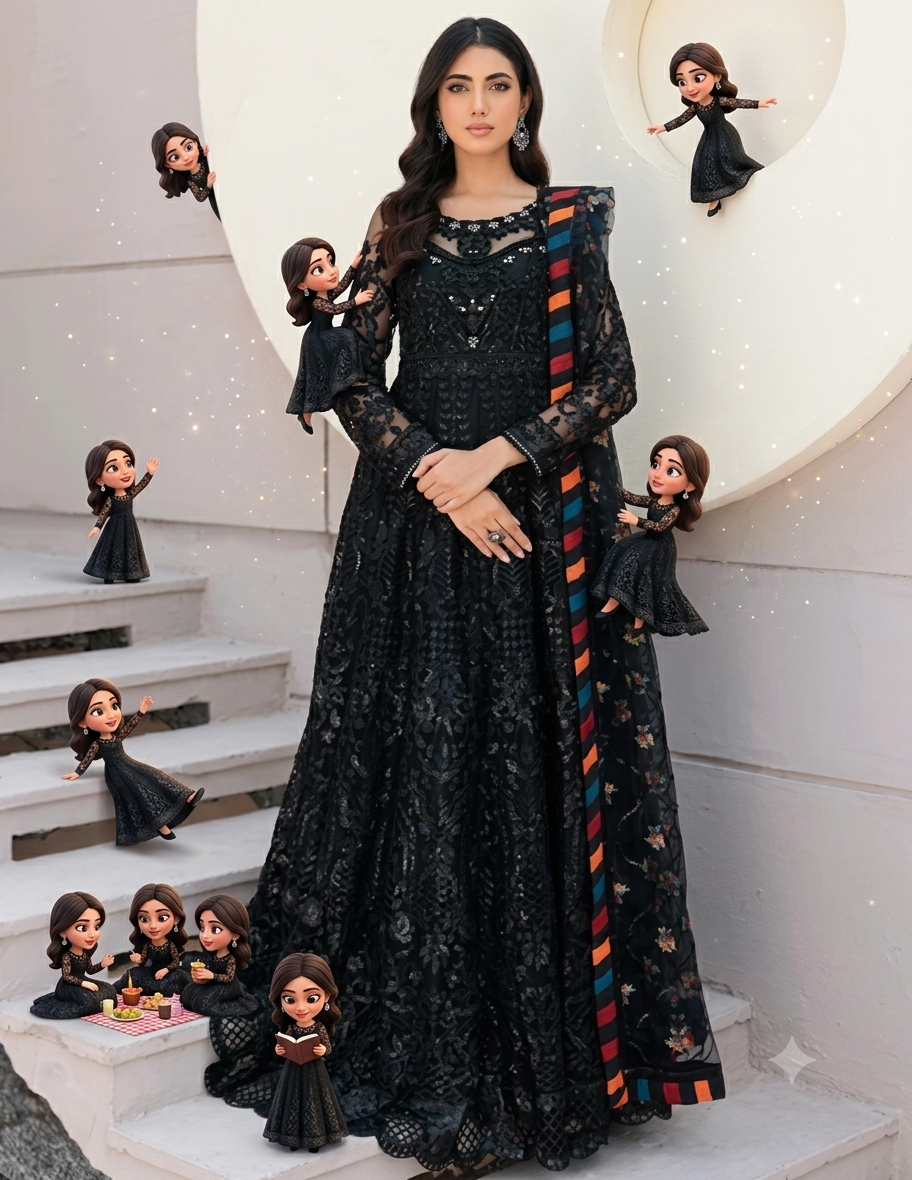 Mini Me 3D AI Photo Effect Prompt | Tiny Animated Clones Portrait Original