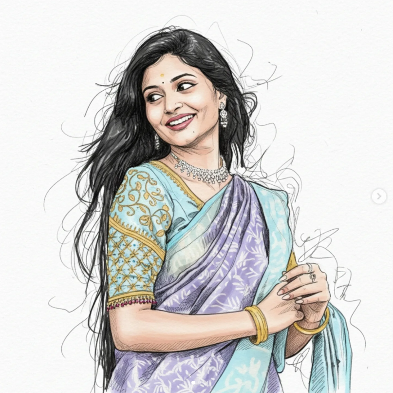 Ultra-Detailed Ink Sketch Portrait with Hand-Drawn Scribble Art Effect | 4K AI Image Prompt Original