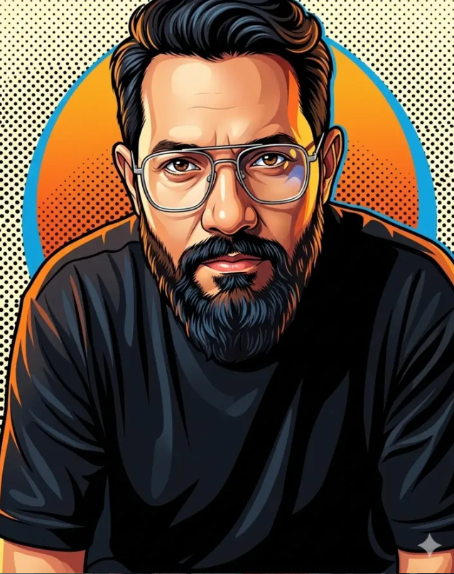 Modern Pop Art Vector Portrait AI Image Prompt | Editorial Illustration Style Original