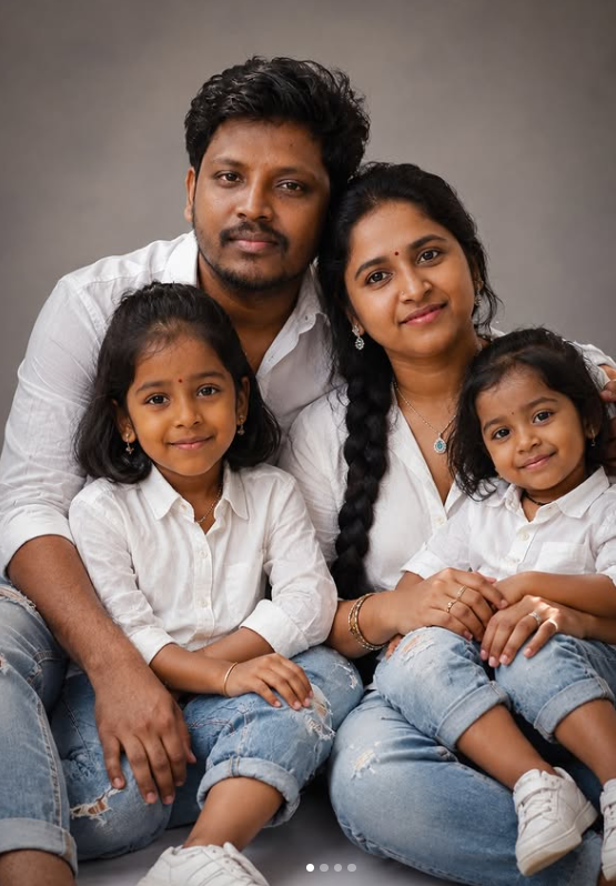 Ultra Realistic Studio Family Portrait AI Image Prompt | Warm Modern Lifestyle Photography Original