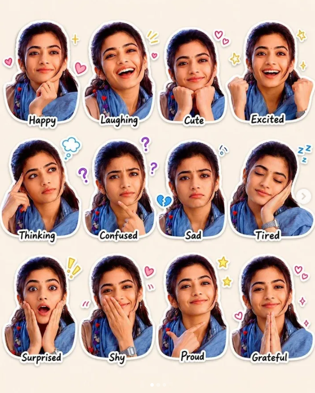 12 Expressive Sticker Sheet Prompt with Exact Face Reference for AI Original